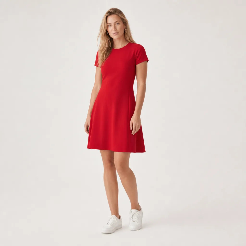 Maren | Midi-avondjurk voor dames voor de herfst