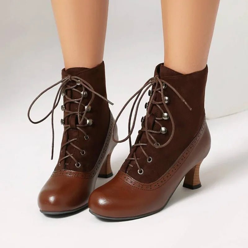 Margaux Victorian Canvas Boot - ARDEN ROVE