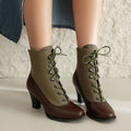 Margaux Victorian Canvas Boot - ARDEN ROVE