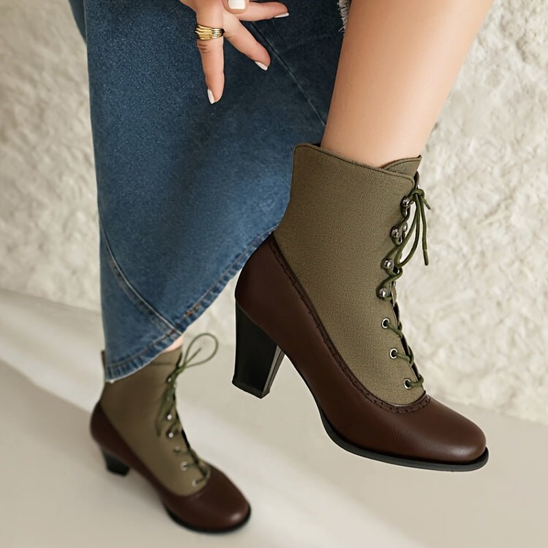 Margaux Victorian Canvas Boot - ARDEN ROVE
