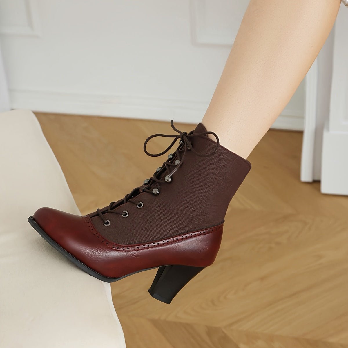 Margaux Victorian Canvas Boot - ARDEN ROVE