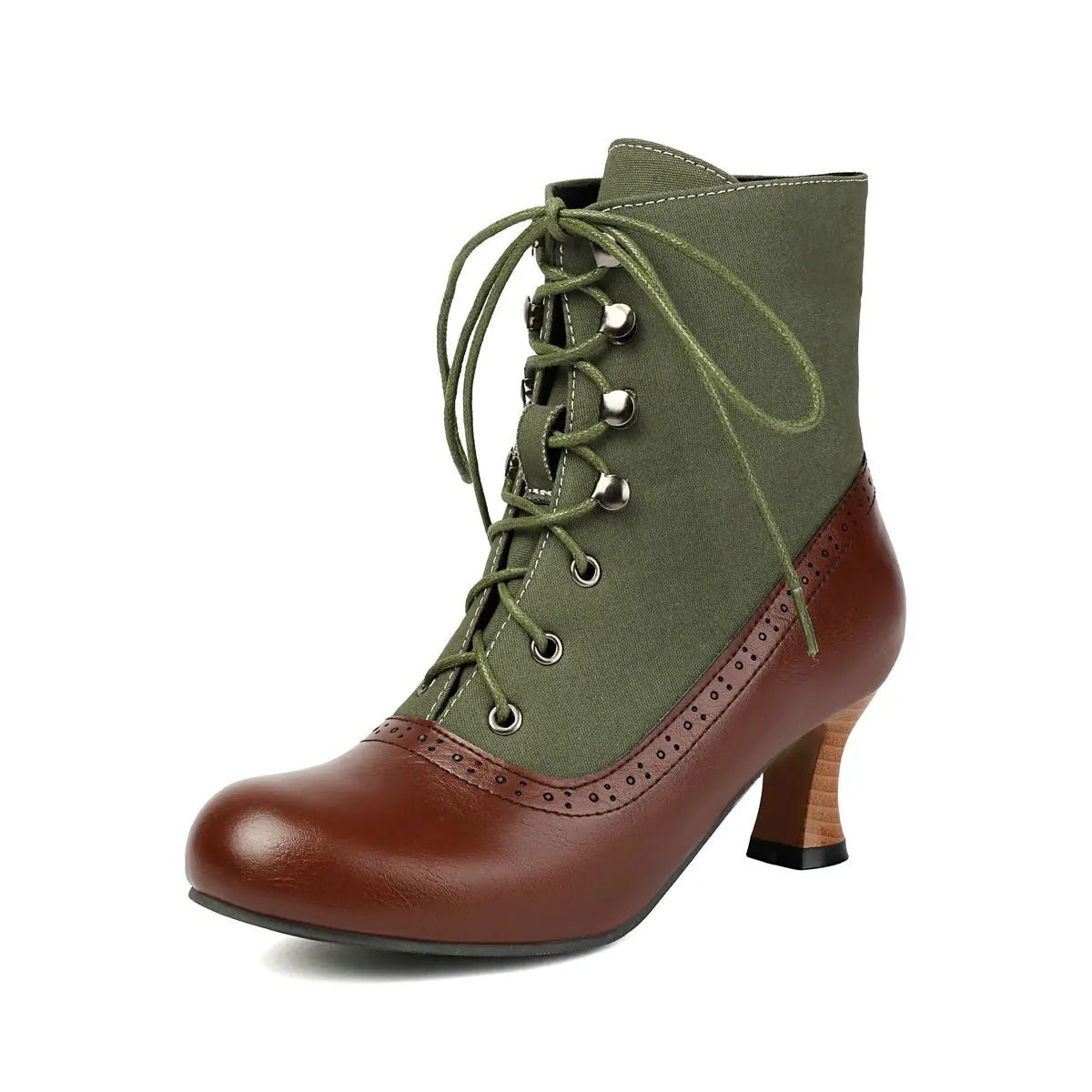 Margaux Victorian Canvas Boot - ARDEN ROVE