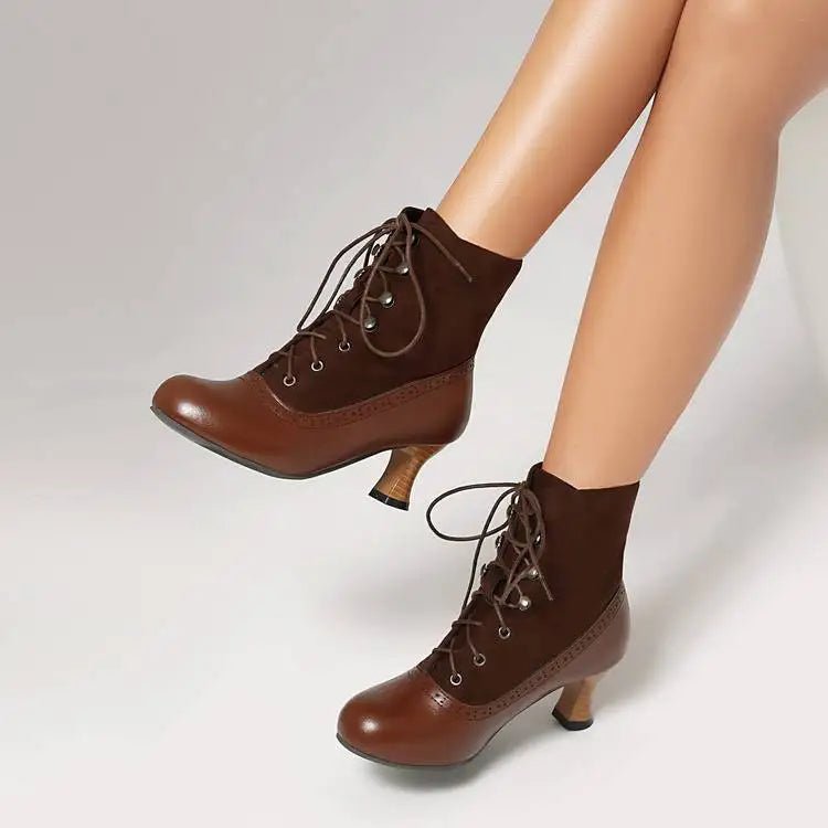 Margaux Victorian Canvas Boot - ARDEN ROVE