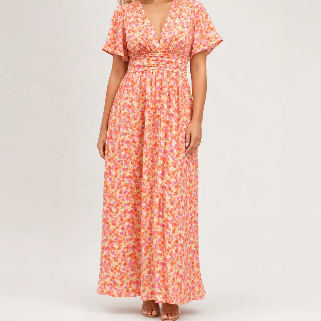 Marguerite | Vestido Maxi Floral Feminino