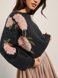 Martina | Women's Soft Knit Floral Sweater