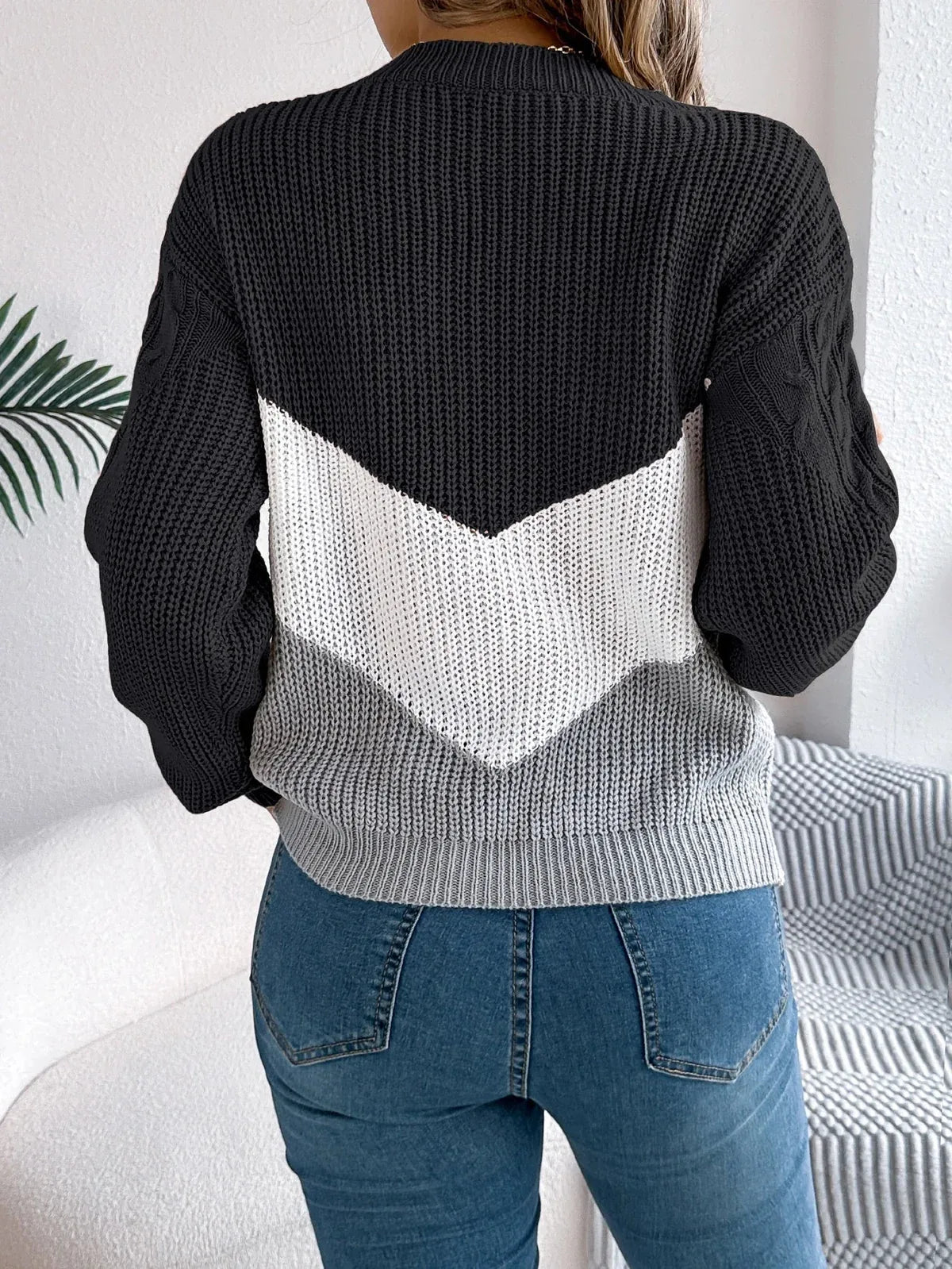 Mckenna | Damen-Zopfstrickpullover