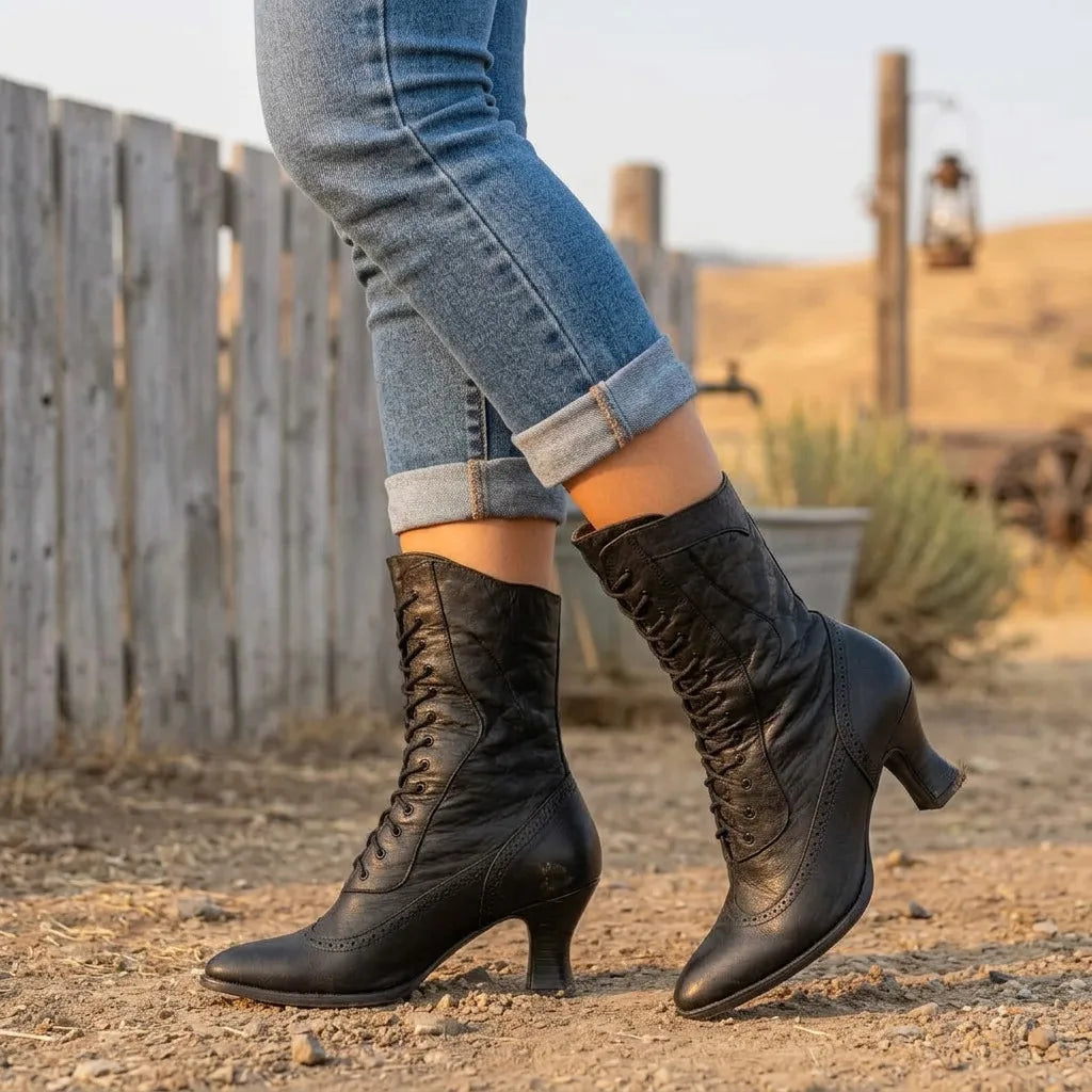 Merry | Botas Western Vintage de Mulher