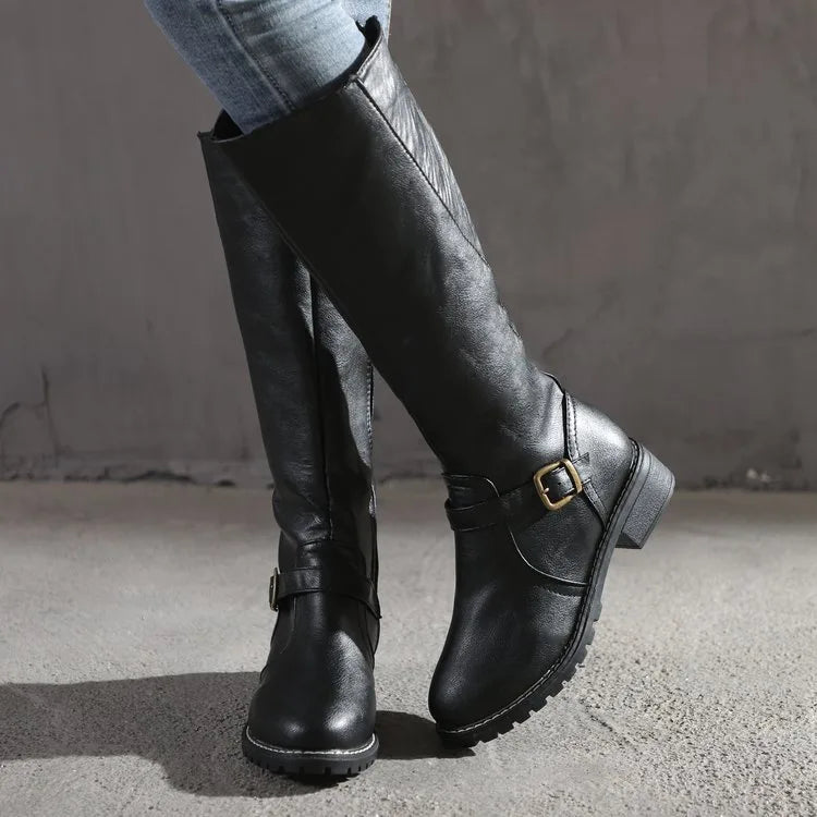 Mikayla | Women's Orthopedic Buckle Riding Boots