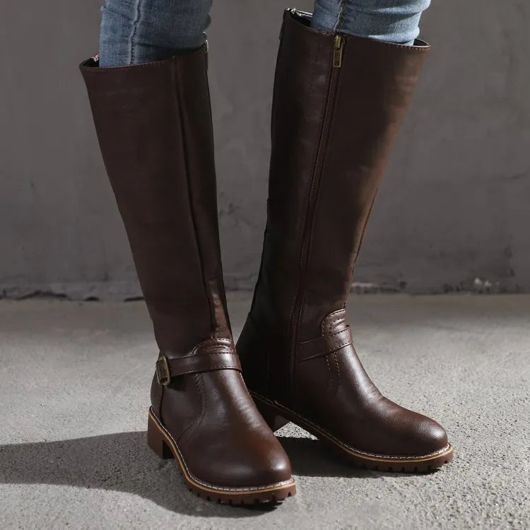 Mikayla | Women's Orthopedic Buckle Riding Boots