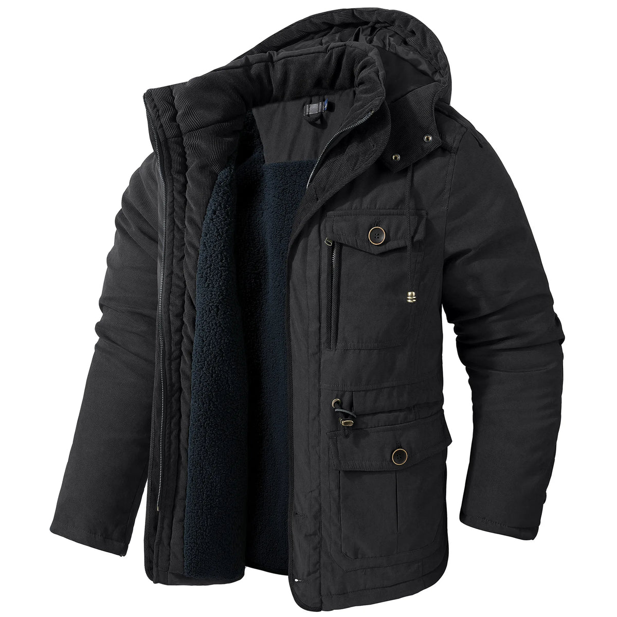 Milburn | Fleecefodrad parkas för herre