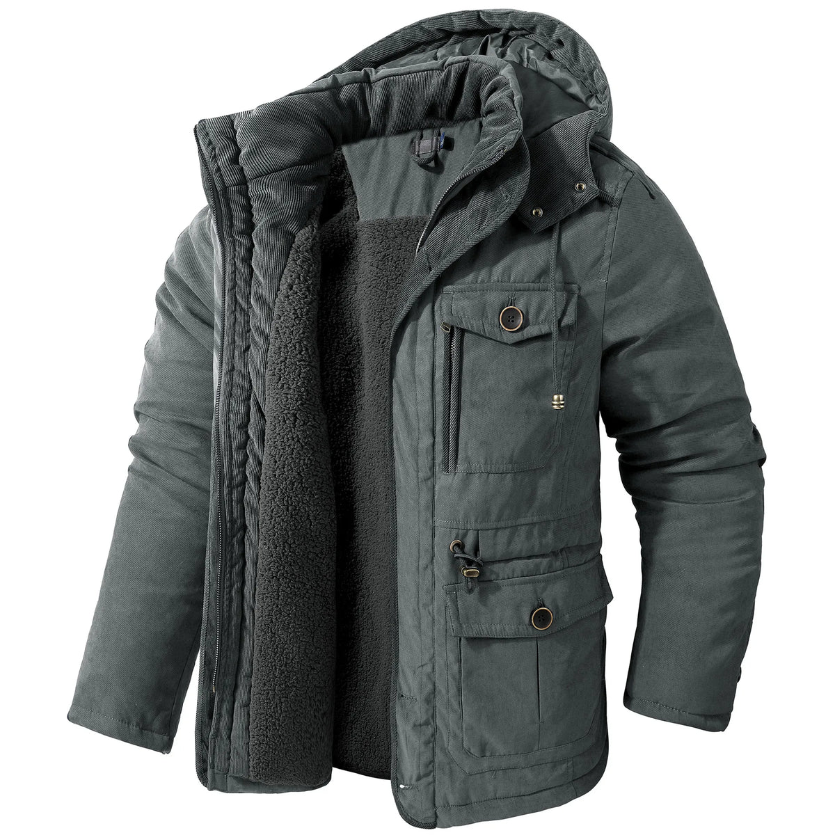 Milburn | Fleecefodrad parkas för herre