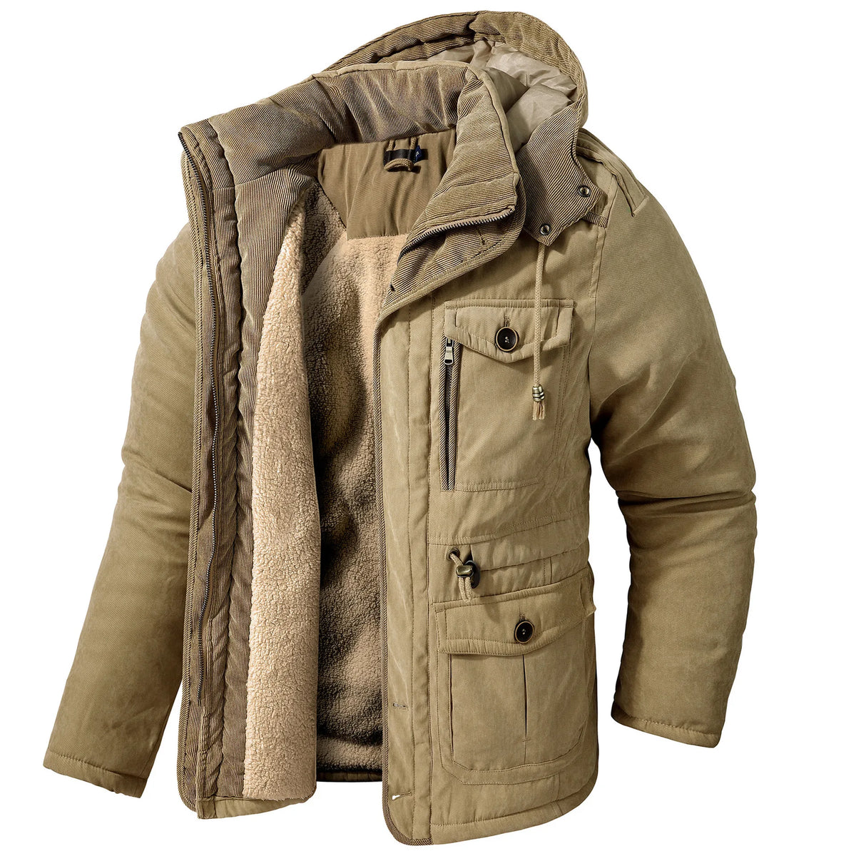 Milburn | Fleecefodrad parkas för herre