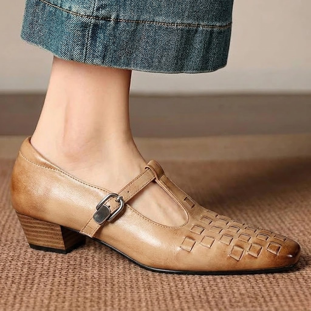 Tacones de cuero genuino Soretta