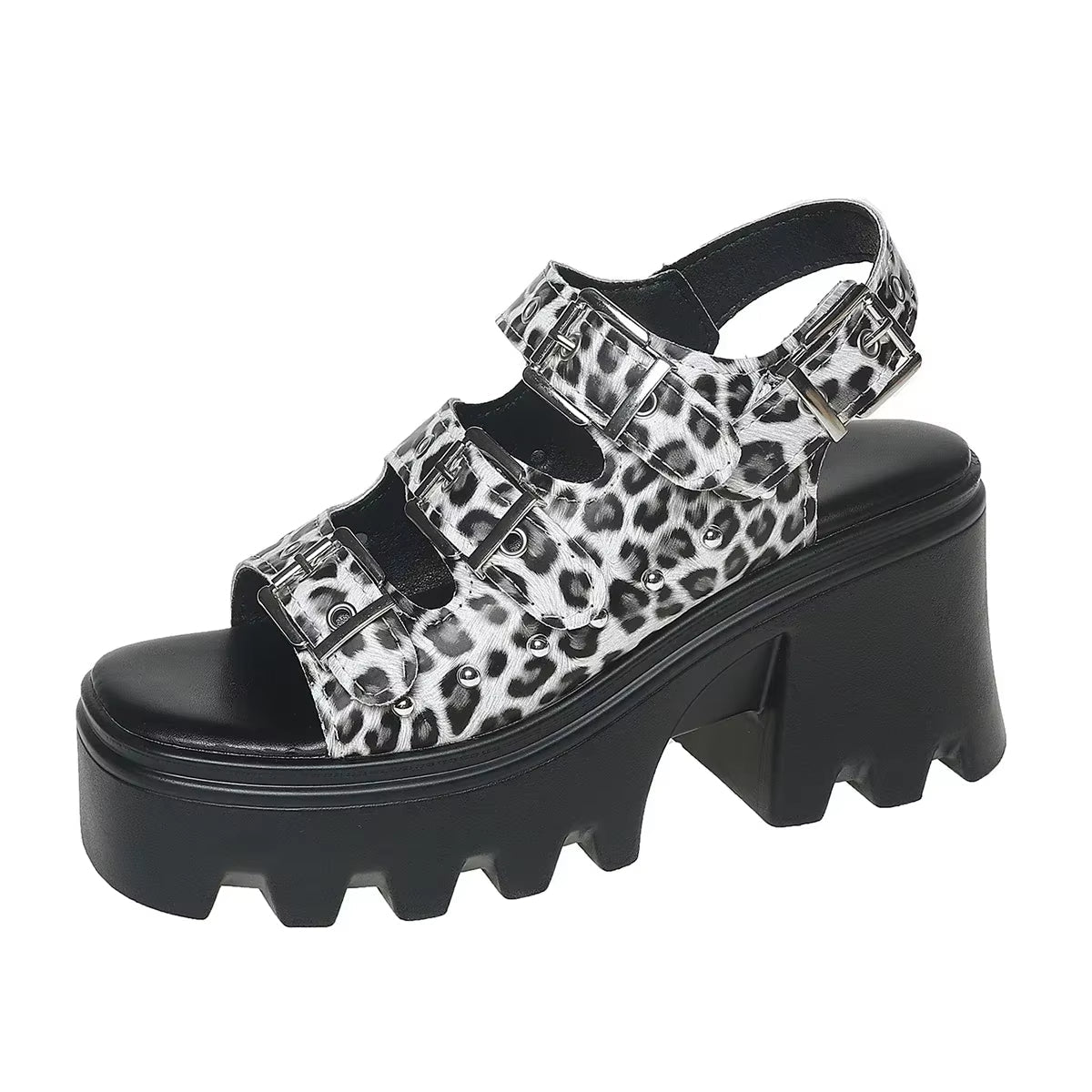 Monolithe Platform Buckle Sandals - ARDEN ROVE