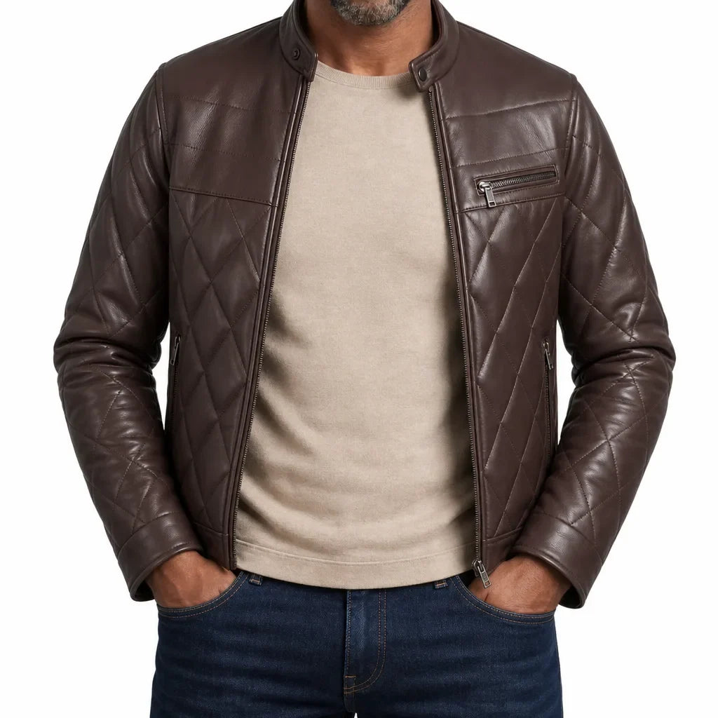 Morrow | Men's Quilted Leather Jacket