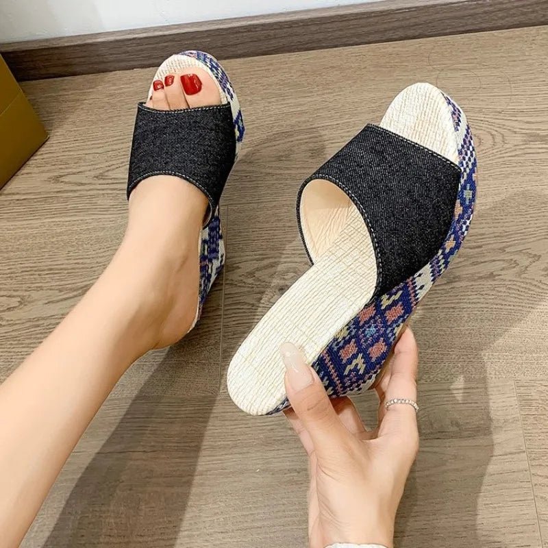 Mosaic Wedge Sandal - ARDEN ROVE