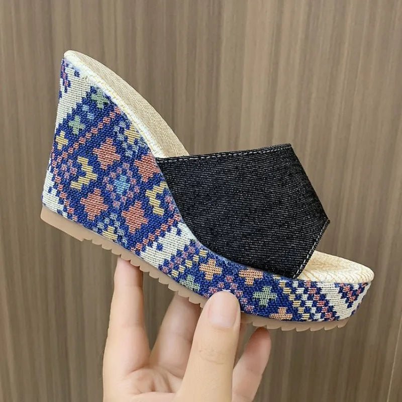 Mosaic Wedge Sandal - ARDEN ROVE