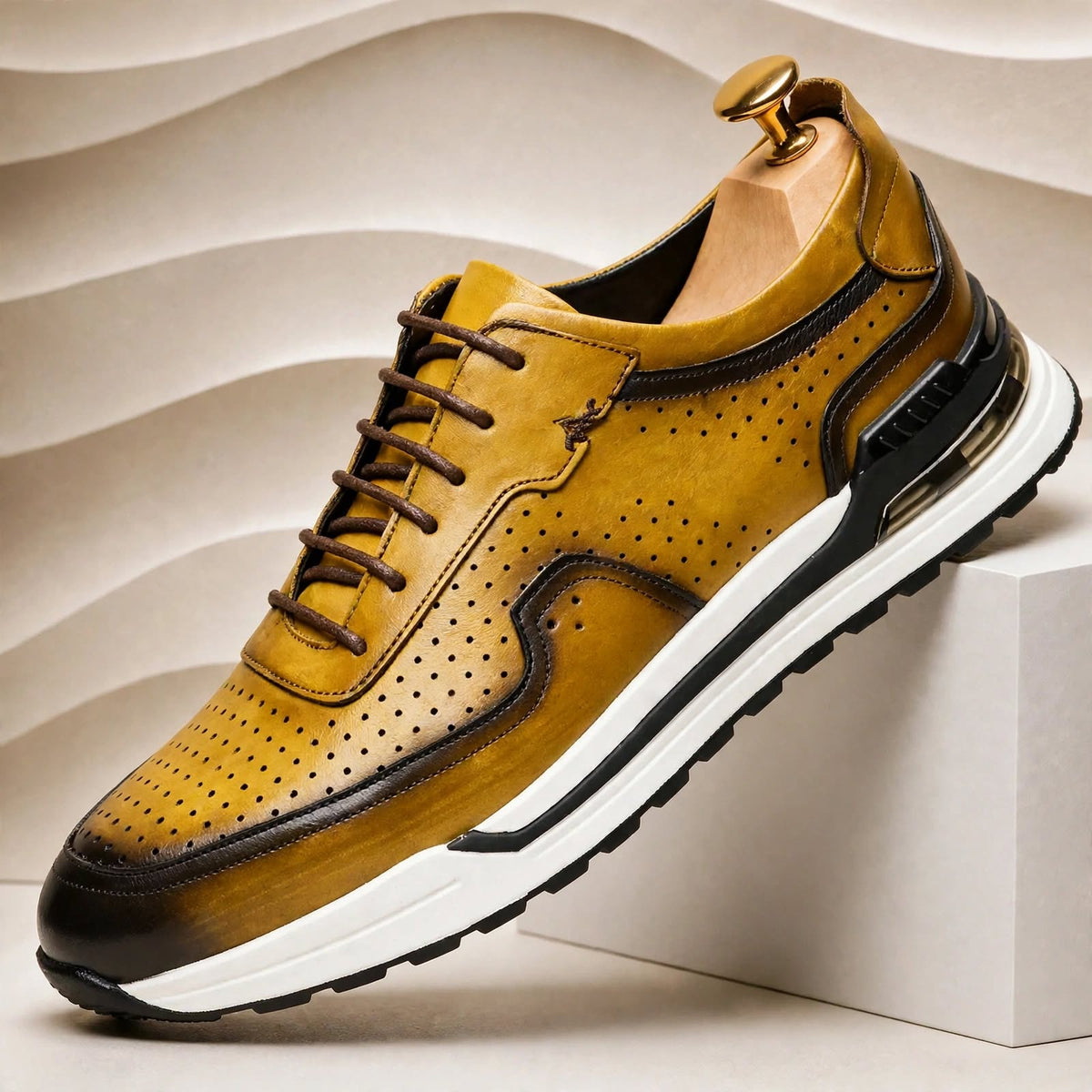 Sneakers Valencia in pelle bovina