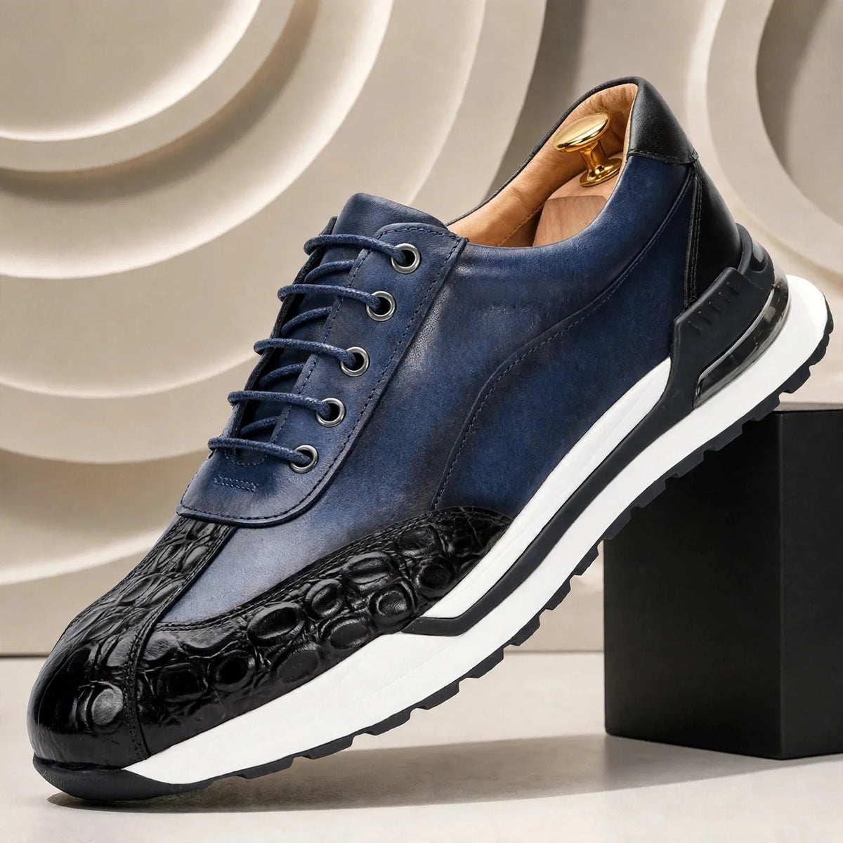 Marcello sneakers i koppeläder