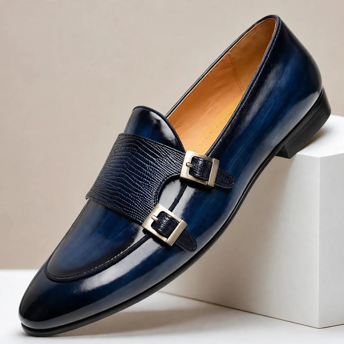 Mocassins Varenna en cuir de vachette