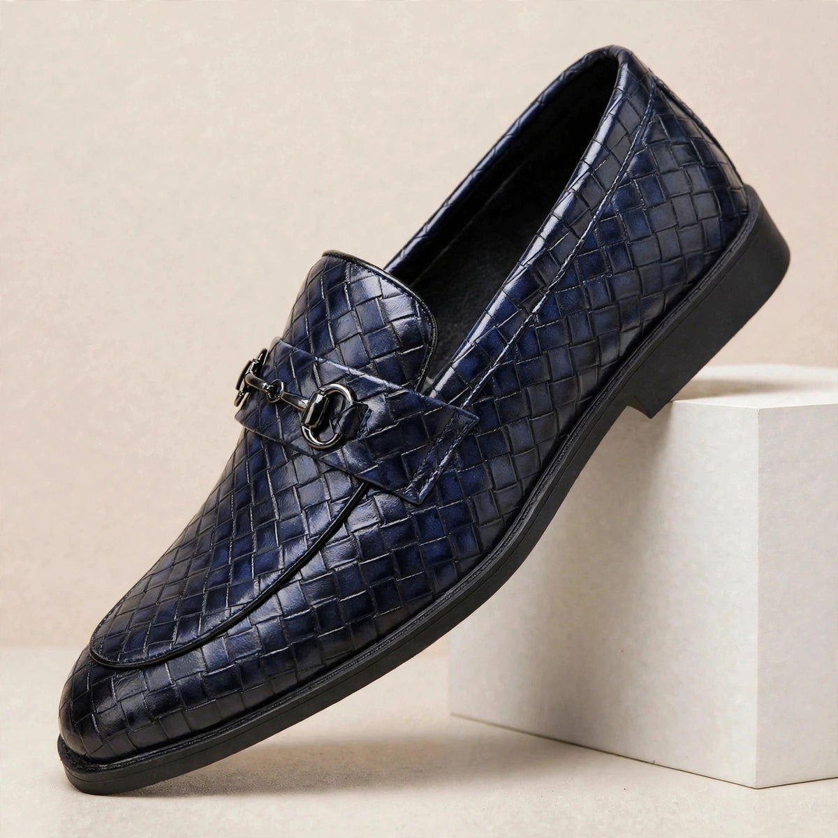 Elaric hästsko-loafers i läder