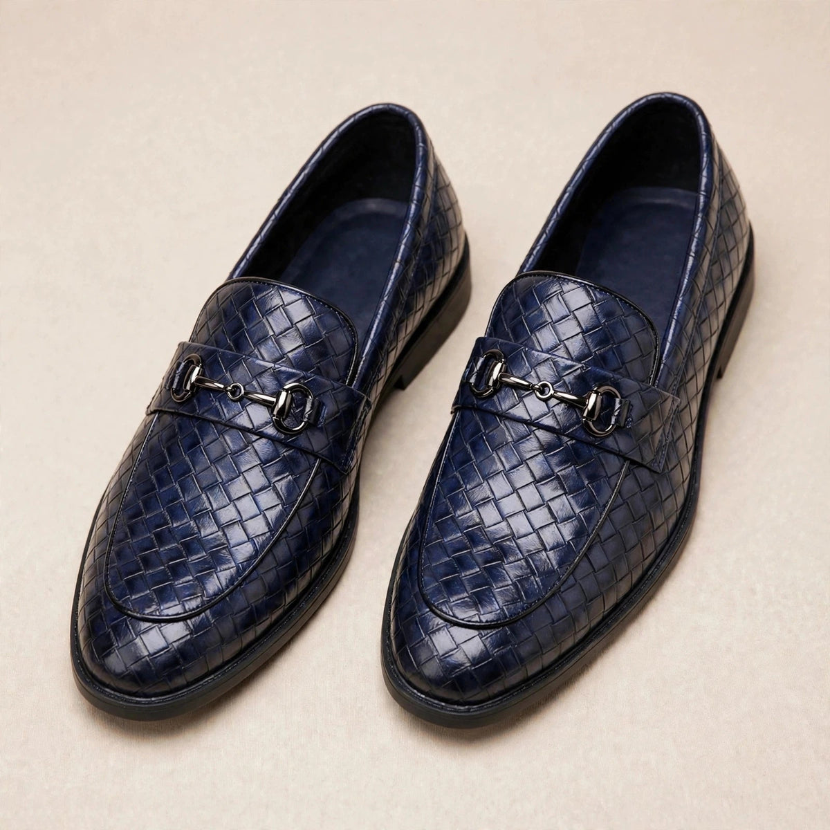Elaric hästsko-loafers i läder