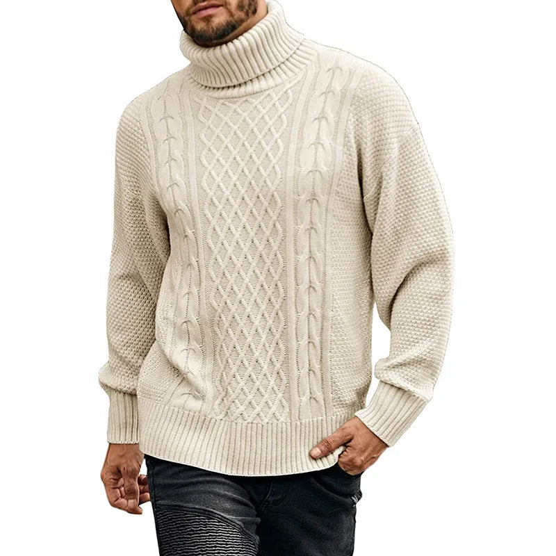 Nico | Men's Cable-Knit Turtleneck Sweater