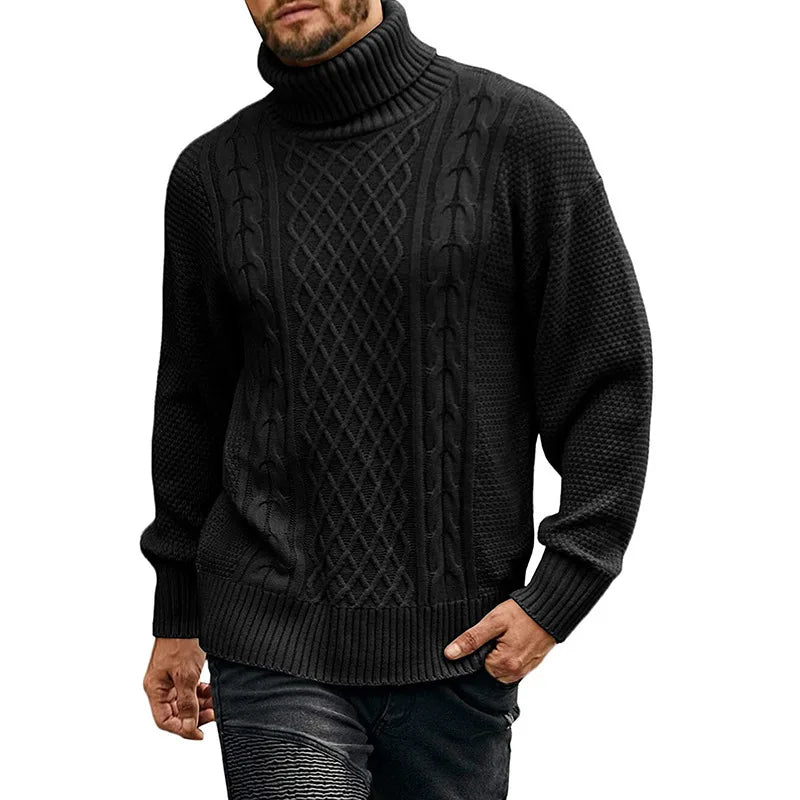 Nico | Men's Cable-Knit Turtleneck Sweater