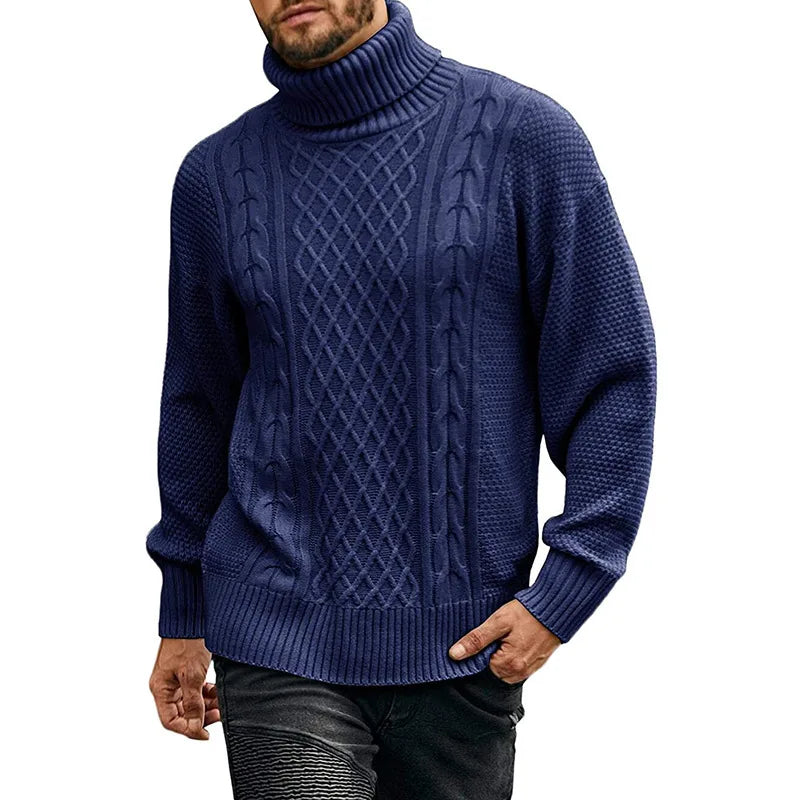 Nico | Men's Cable-Knit Turtleneck Sweater