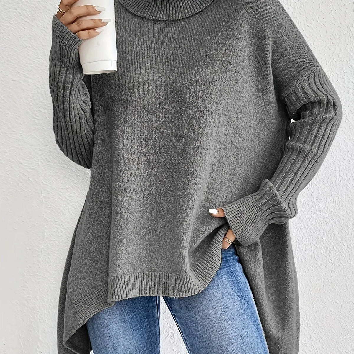 Nora | Suéter de punto con cuello alto para mujer