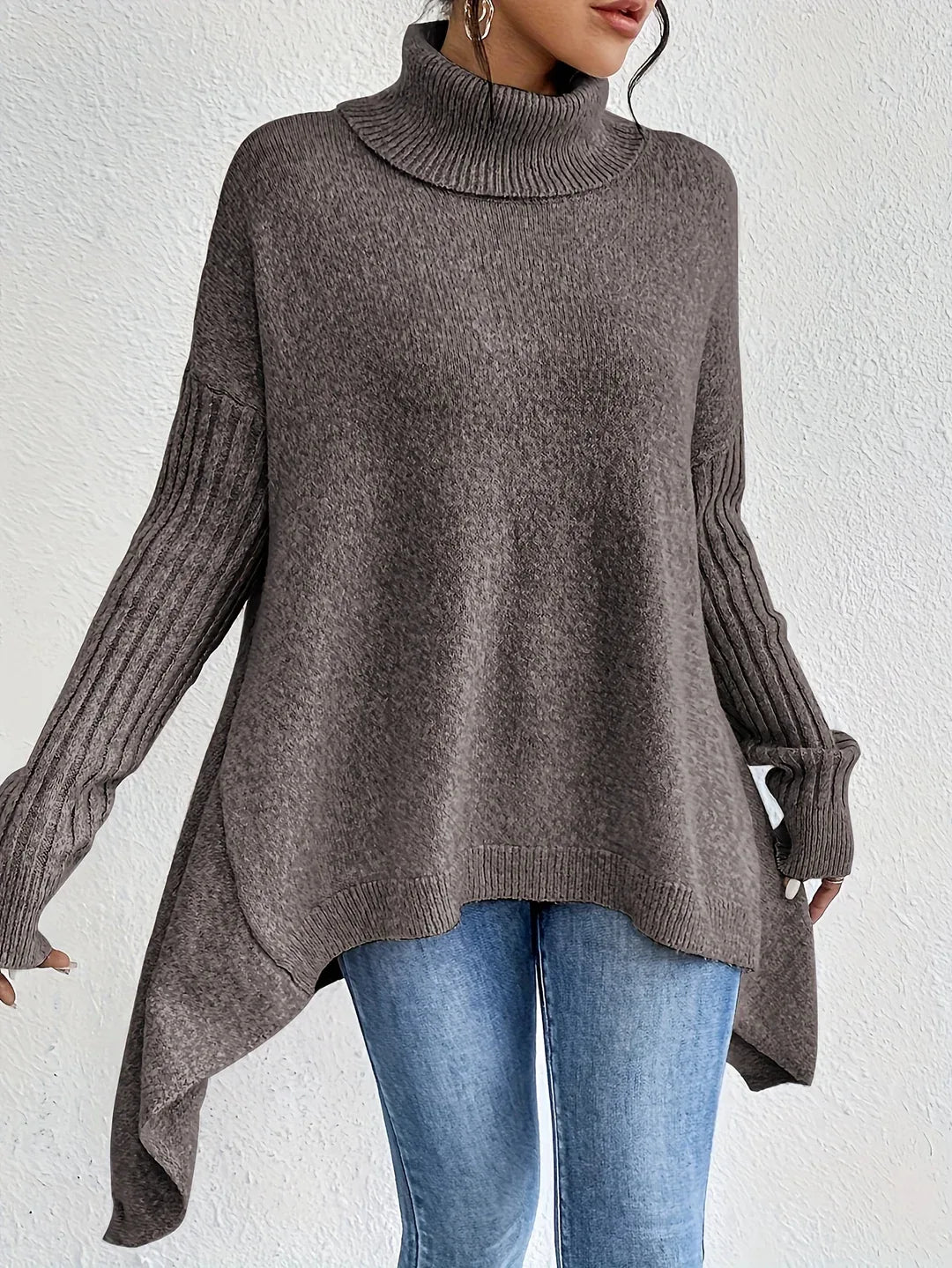Nora | Suéter de punto con cuello alto para mujer