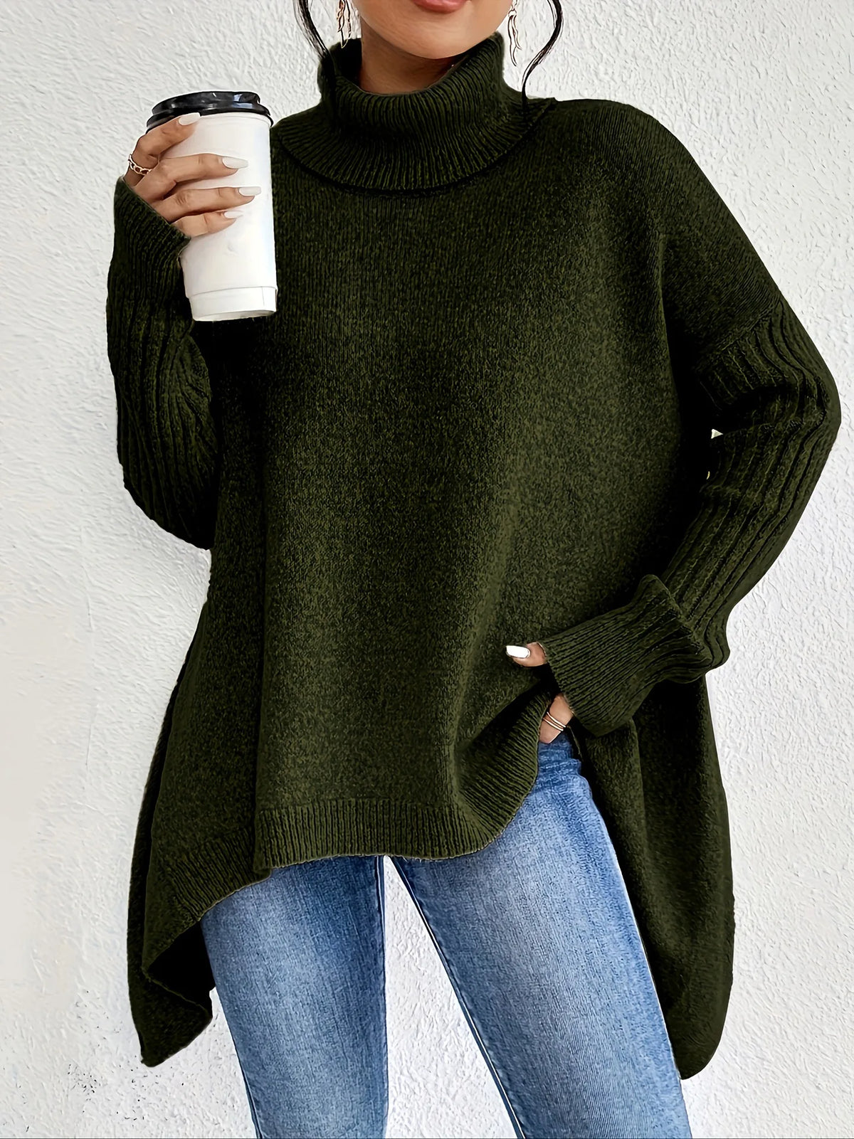 Nora | Suéter de punto con cuello alto para mujer