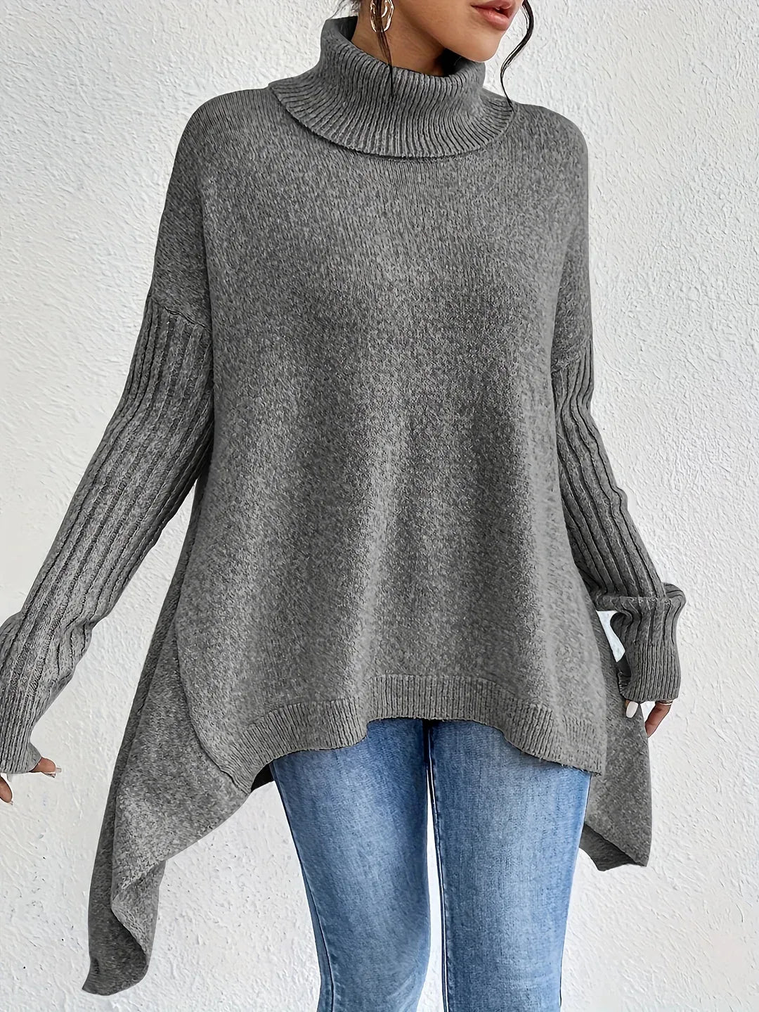 Nora | Suéter de punto con cuello alto para mujer