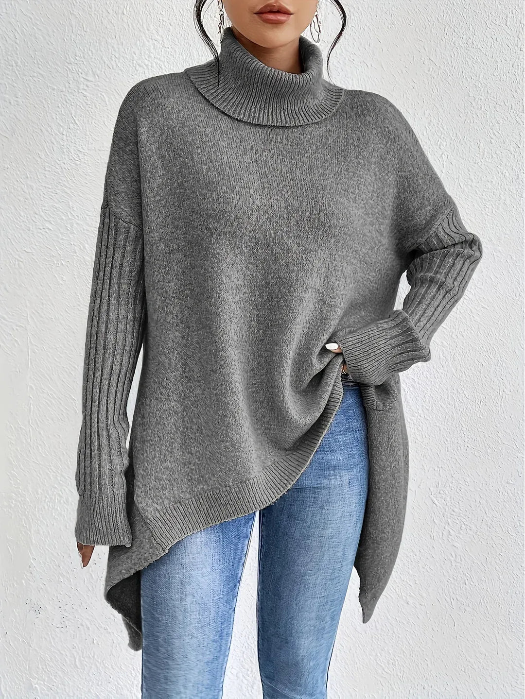 Nora | Suéter de punto con cuello alto para mujer