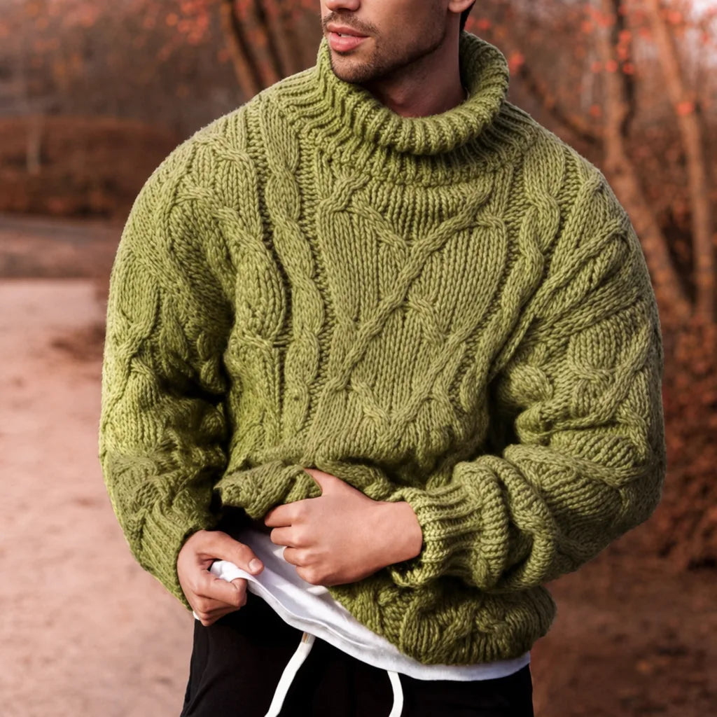 Norris | Men's Cable-Knit Turtleneck Sweater