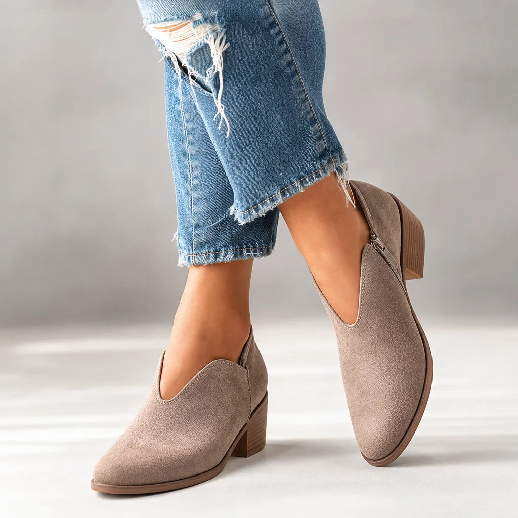 Odalys | Women's Leopard Ankle Booties