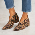 Odalys | Women's Leopard Ankle Booties