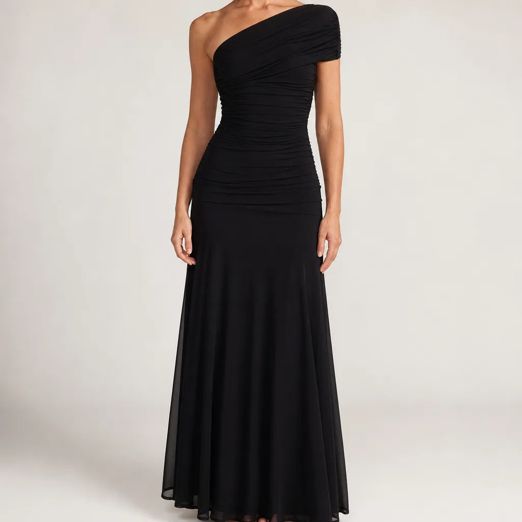 Ophélie | Vestido largo cruzado de novia para mujer