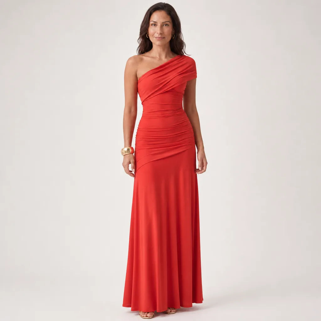 Ophélie | Vestido largo cruzado de novia para mujer