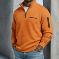 Paxton | Herren-Stepp-Pullover mit Viertelreißverschluss