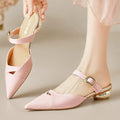 Veloura Genuine Leather Mules