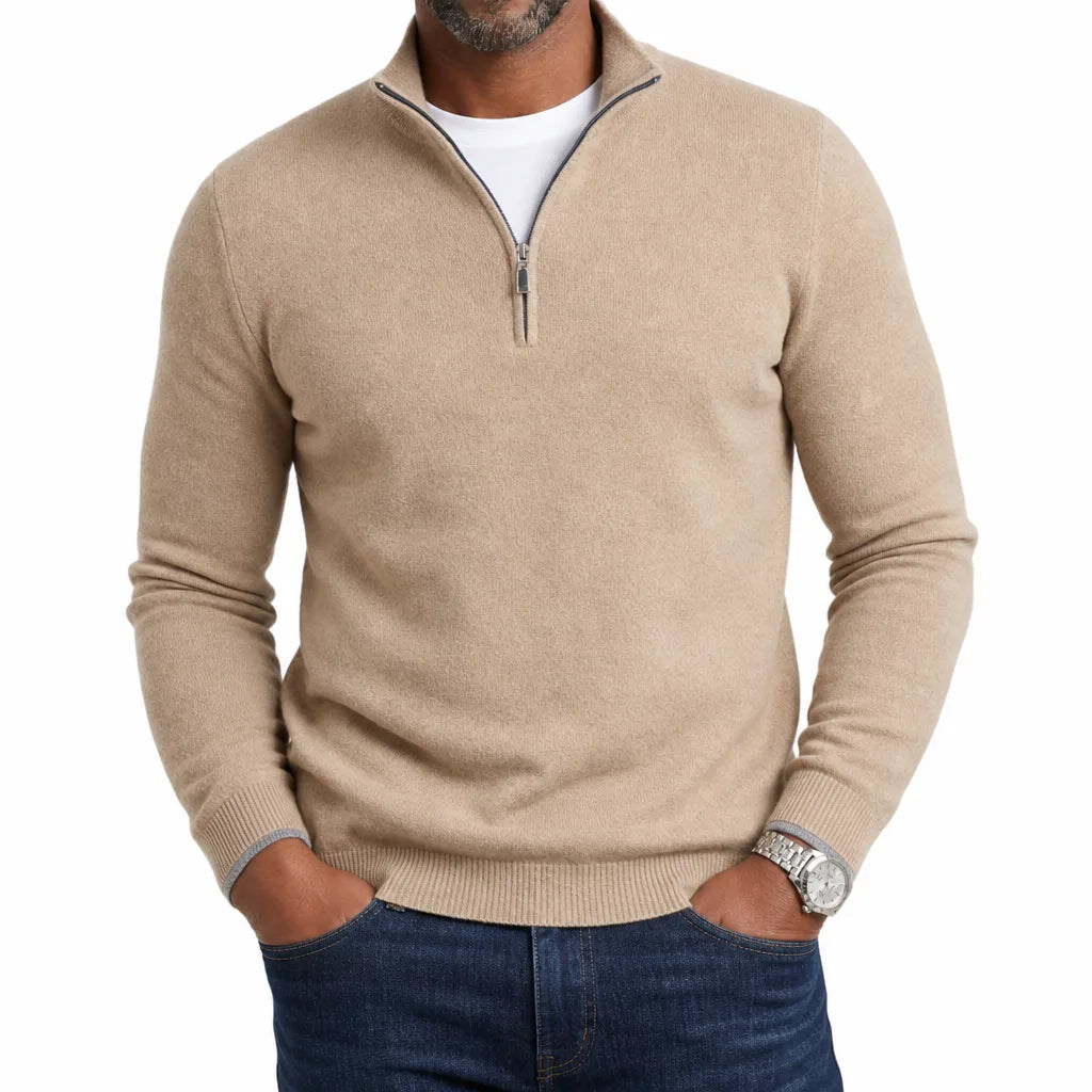 Pinkerton | men's Quarter-Zip Sweater