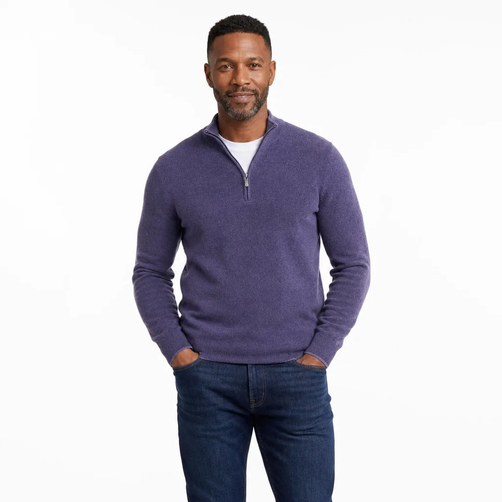 Pinkerton | men's Quarter-Zip Sweater