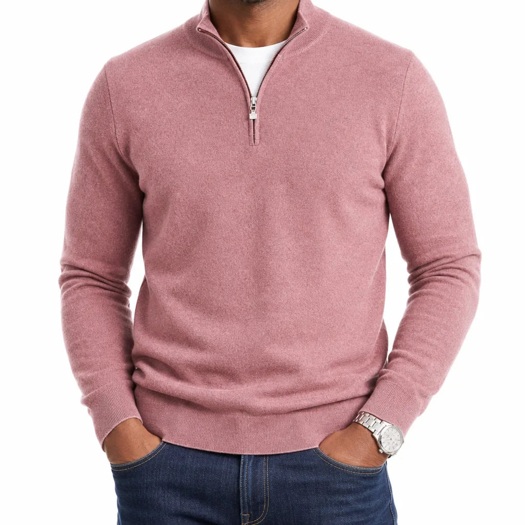 Pinkerton | men's Quarter-Zip Sweater