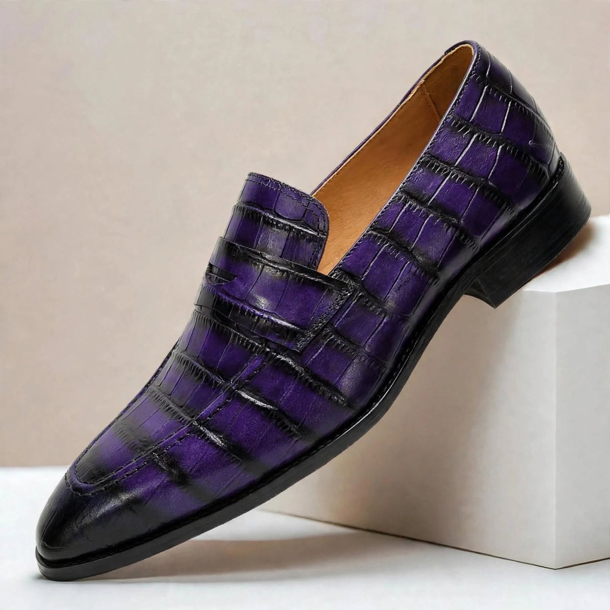 Galvani loafers i koskind