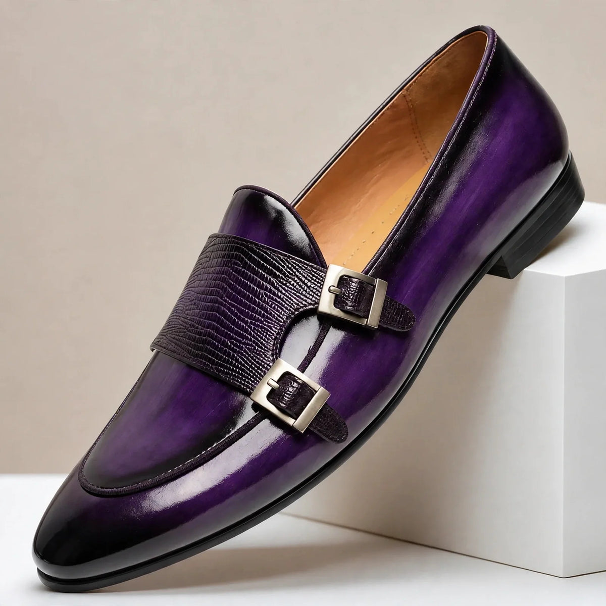 Mocassins Varenna en cuir de vachette
