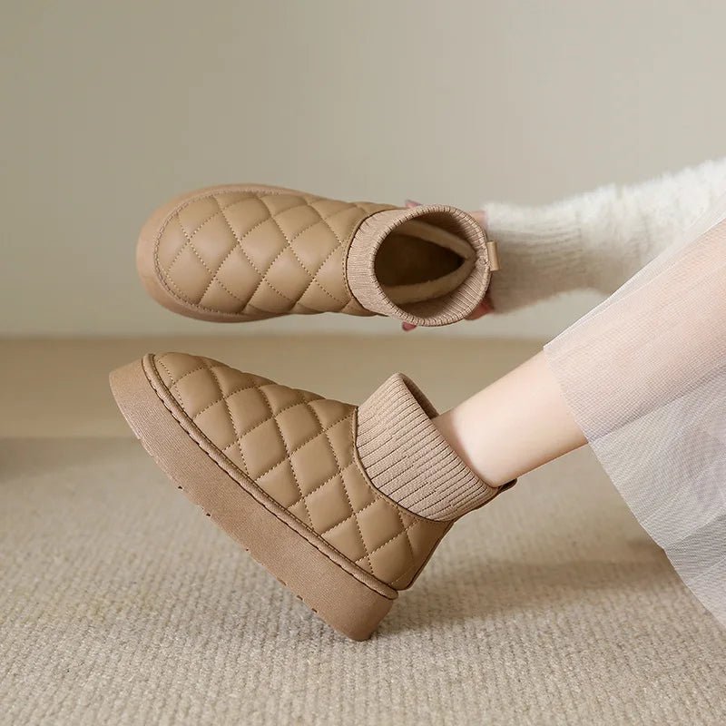 Quilted Platform Boot - ARDEN ROVE