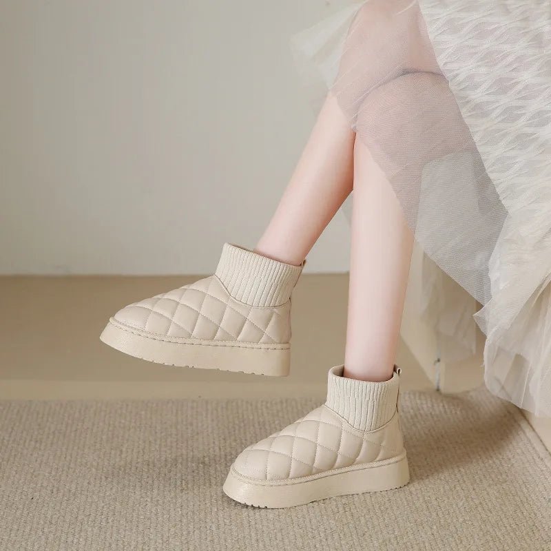 Quilted Platform Boot - ARDEN ROVE