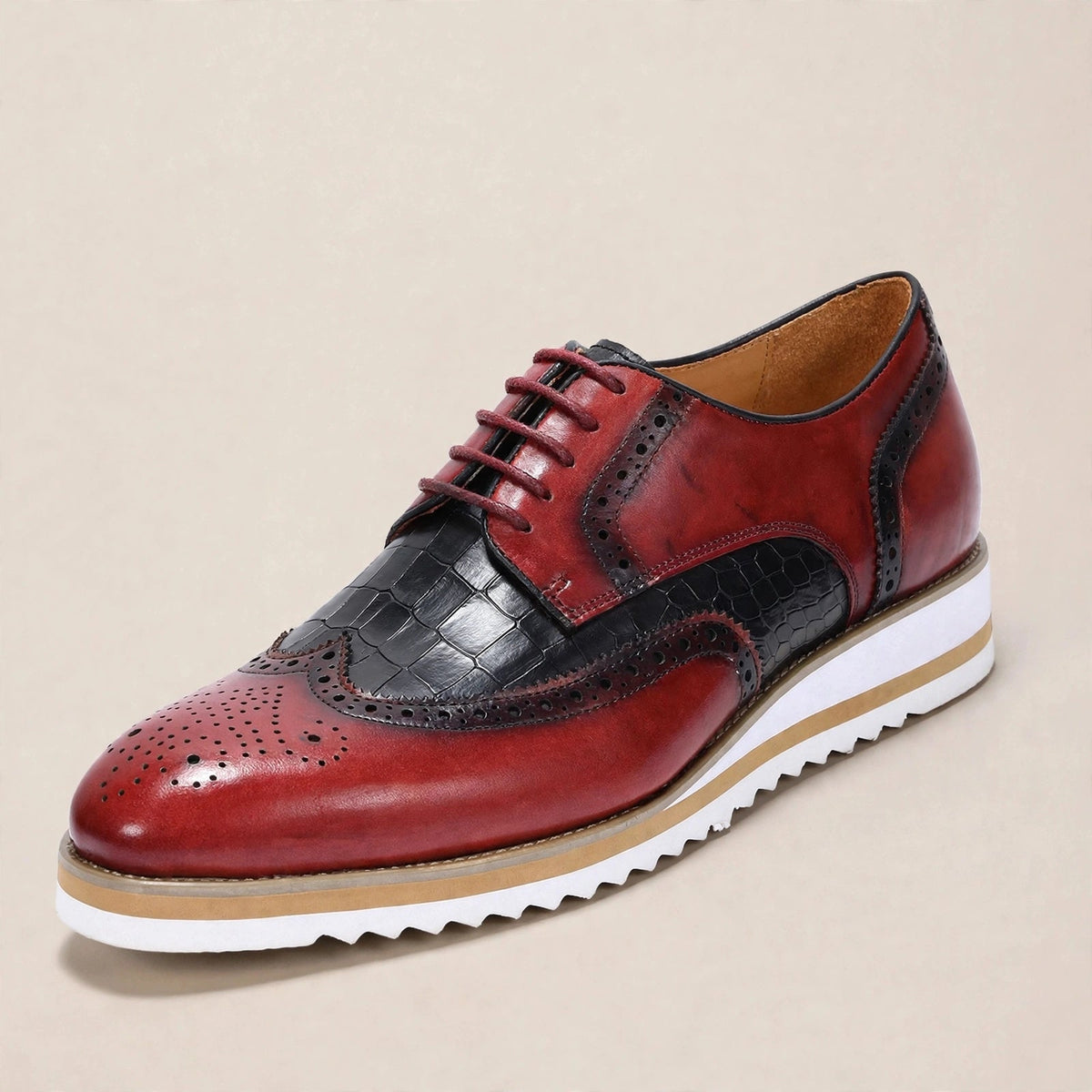 Zapatos Oxford Elison de cuero de vaca con cordones