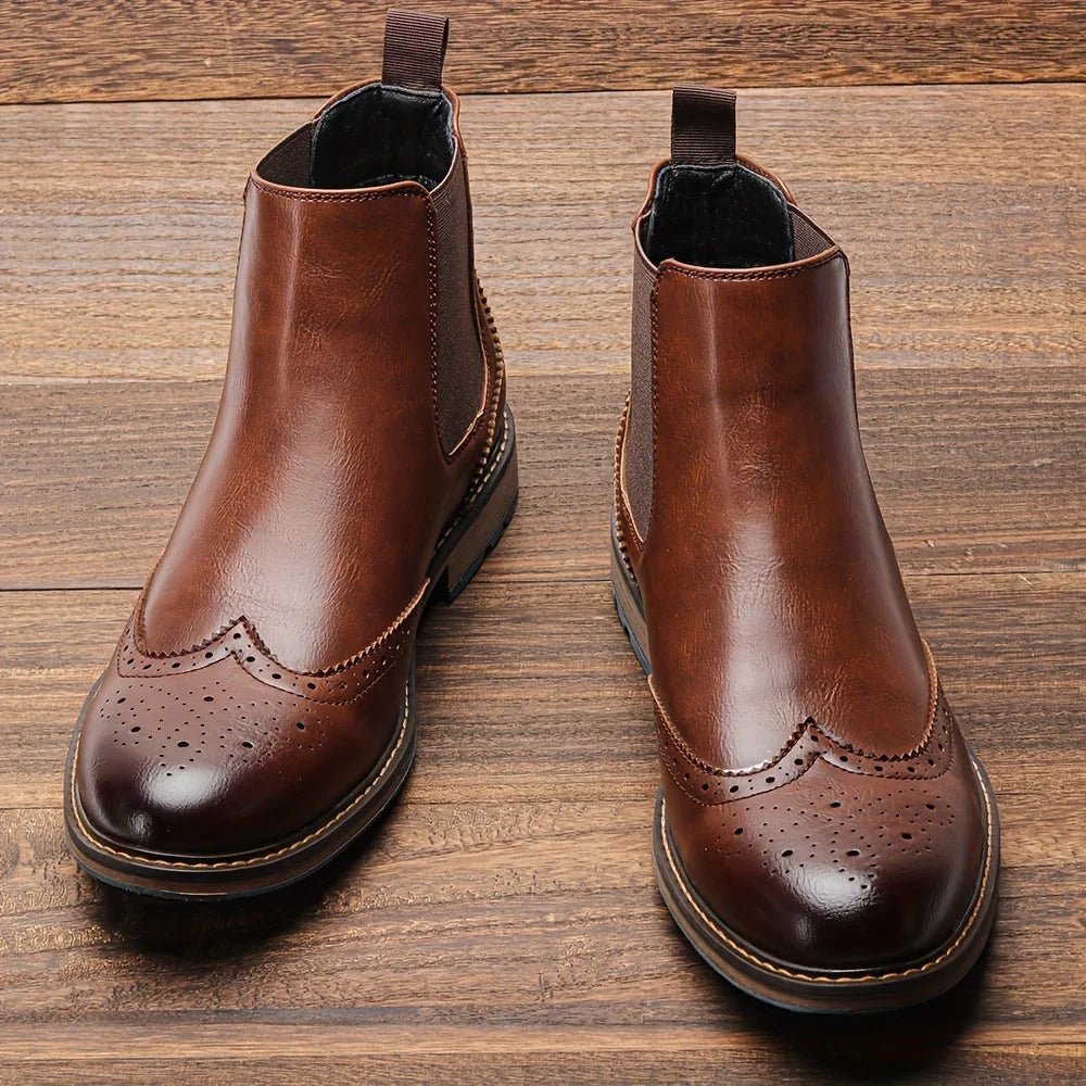 Regent Brogue Chelsea Boot - ARDEN ROVE
